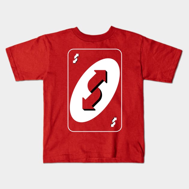 Reverse Card Kids T-Shirt by Daribo